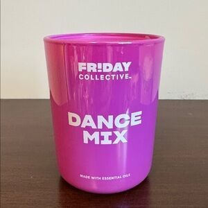NWT 8 oz Friday Collective Pink Candle - Dance Mix